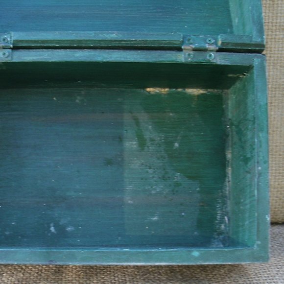 Vintage Warren Kimble Folk Art Wood Rabbit Decorative Box - Picture 15 of 16